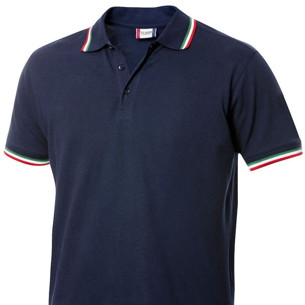 Polo unisex con tricolore